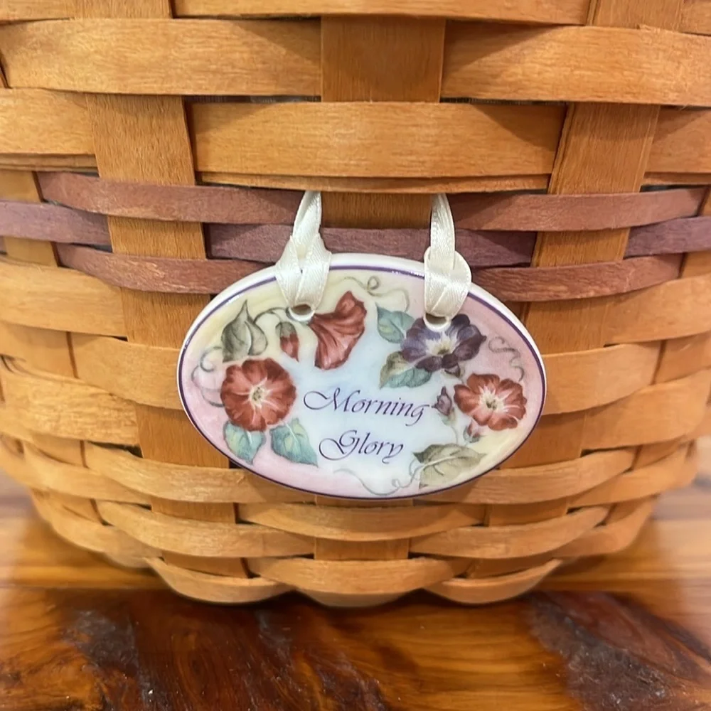 Vtg Longaberger 2000 May Series Morning Glory Basket